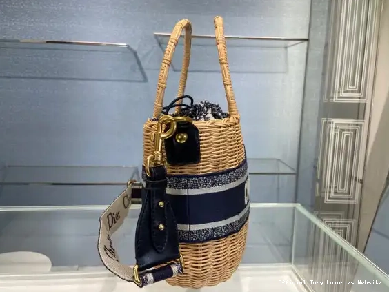 Tony Luxuries WICKER BAG diro BASKET 0701